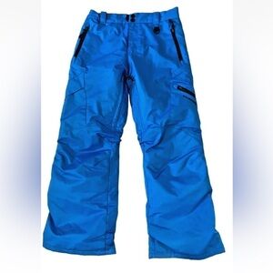 Youth Boulder Gear Sz Medium Ski Pants Blue Insulated Snowboard Zip Pockets